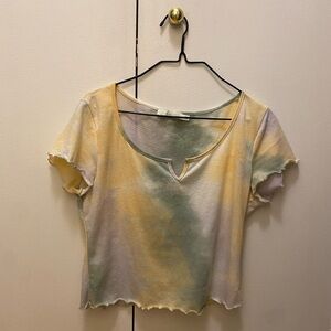 Lush Tie-Dye Baby Doll Top